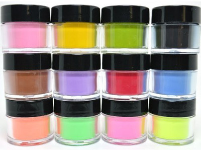 

Mia Secret Full Nail Art Acrylic Powder Fruity Neon Collection + Free Earring By Dark