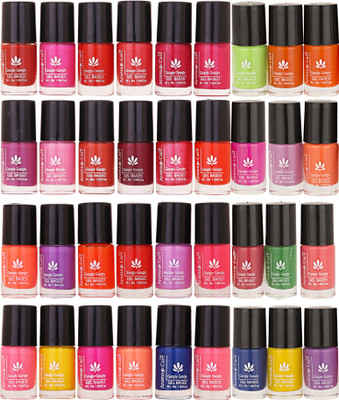 

Aroma Care Wholesale Market Rate Nail Polish Color Lacquer Set of 36 Pcs (ACMAB02) Brown, Pink, Orange Red, Nude, Maganta, Purple, Yellow, Blue, Green, Red(Pack of 36)
