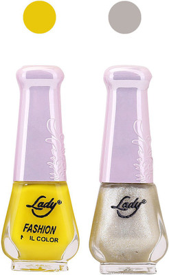 

Lady Fashion Nail Polish Combo 210820169 Yellow,Golden,(Pack of 2)