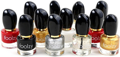 Foolzy Set of 12 Nail Polish Multicolor PN-12-1