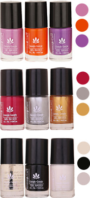

Aroma Care Gel Based Nail Paint Set Of 9 Pcs Multicolor Set 151(Pack of 9)