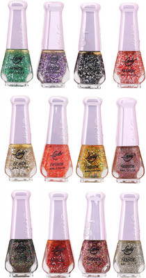 

Lady Fashion Nail Polish Wholesale Pack 2212201622 Multicolor,(Pack of 12)
