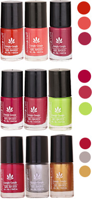 

Aroma Care Gel Based Nail Paint Set Of 9 Pcs Multicolor Set 1(Pack of 9)