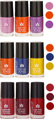 

Aroma Care Gel Based Nail Paint Set Of 9 Pcs Multicolor Set 146(Pack of 9)