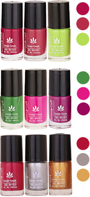 

Aroma Care Gel Based Nail Paint Set Of 9 Pcs Multicolor Set 39(Pack of 9)