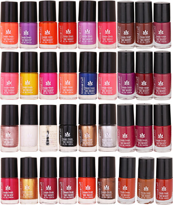 

Aroma Care Wholesale Market Rate Nail Polish Color Lacquer Set of 36 Pcs (ACMAB25) Meroon, Mauve, Pink, Orange, Pink, Orange, Redish Meroon, Pink, Pink, Pink:Pink:Orange(Pack of 36)