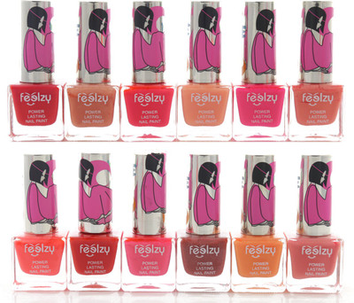 

Foolzy Pack of 12 Love Silky Nail Paint Polish Silky Shades(Pack of 12)