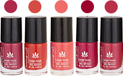 Aroma Care Mab Multicolor Nail Polish Combo 809201601 Multicolor(Pack of 5)
