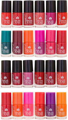 

Aroma Care MAB Multicolor 2 in 1 Color Cap Nail Polish Sets in Wholesale Rate ( Set No. 7) Green, Brown, Orange, Pink, Purple, Red, Red, Orange, Pink, Red, Purple, Orange(Pack of 24)