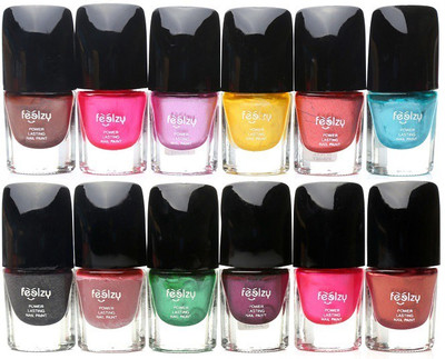 

Foolzy Pack Of 12 Nail Polish Multicolor EX1(Pack of 12)