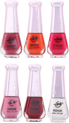 

Lady Fashion Juicy Nail Polish 2612201613 Multicolor,(Pack of 6)