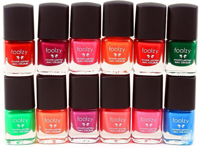 

Foolzy Set Of 12 Nail Polish Multicolor JZ-12-10(Pack of 12)