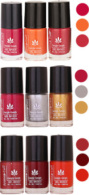 

Aroma Care Gel Based Nail Paint Set Of 9 Pcs Multicolor Set 86(Pack of 9)