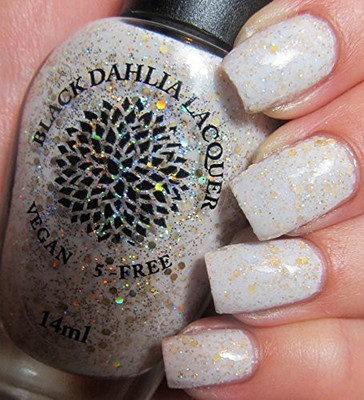 

Black Dahlia Lacquer Olaf Snowflowers Polish Vegan Cruelty Free Handmade Snow