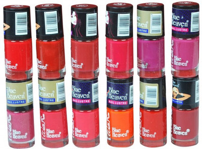 

Blue Heaven Walkfree Nailpaint Set 4 Multicolour(Pack of 12)