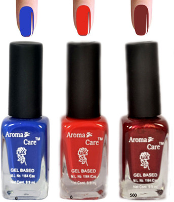 

Aroma Care Maroon+Red Nail Polish Combo 6-8-625 A Multicolor,(Pack of 12)