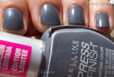 

Maybelline Express Finish Nail Polish Gray-t Glamo Dark