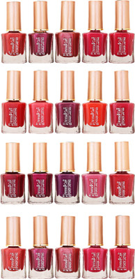 

Aroma Care Wholesale Rate Nail Polish Set of 20 Pcs (Multicolor) 34 Red, Maroon, Light Maroon, Dark Red, Light Red, Pink, Orange, Dark orange(Pack of 20)