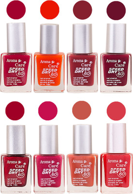 

Aroma Care Orange Matte Nail Polish Combo 0107201690 Maroon, Orange, Golden, Maroon, Green, Magenta, Light Orange, Red, Peach, Purple, Pink, Blue, Yellow, Black, Base Coat, Nude(Pack of 4)