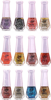 

Lady Fashion Nail Polish Wholesale Pack 2112201619 Multicolor,(Pack of 12)