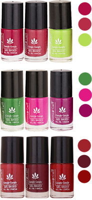 

Aroma Care Gel Based Nail Paint Set Of 9 Pcs Multicolor Set 40(Pack of 9)