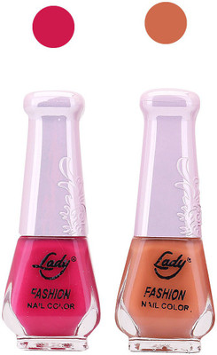 

Lady Fashion Nail Polish Combo 210820189 Pink,Nude,(Pack of 2)