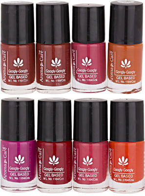 

Aroma Care Mab Multi Color Nail polish Combo 04-05 Multicolor,(Pack of 8)