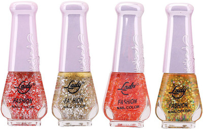 

Lady Fashion Limited Edition MULTICOLOR Nail Polish Set 0201201738 Multicolor,(Pack of 4)