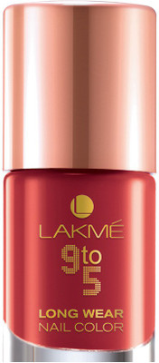 

Lakme 9 To 5 Long Wear Nail Color Red League