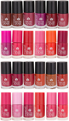 

Aroma Care MAB Multicolor 2 in 1 Color Cap Nail Polish Sets in Wholesale Rate ( Set No. 73) Pink, Purple, Red, Peach, Orange, Mauve, Pink, Peach, Pink, Red, Nude, Peach(Pack of 24)