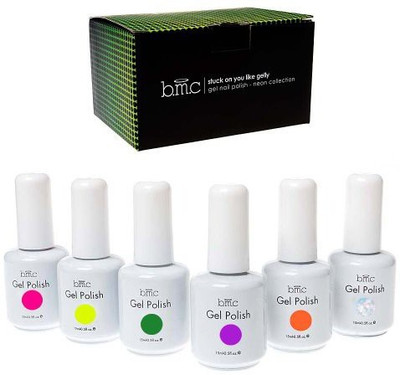 

BMC Color Gel Nail Art Polish Uv Led Light Manicure Collection Set Neons Stuck On You Like Gelly Collection Dark(Pack of 6)