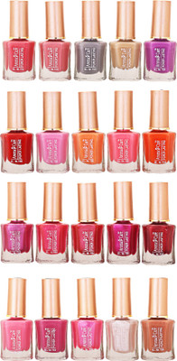 

Aroma Care Wholesale Rate Nail Polish Set of 20 Pcs (Multicolor) 22 Pink, Silver, Golden, Purple, Red, Light Pink, Dark Pink, Orange, Dark Orange