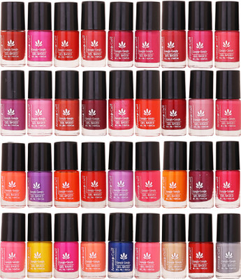 

Aroma Care Wholesale Market Rate Nail Polish Color Lacquer Set of 36 Pcs (ACMAB04) Brown, Pink, Orange Red, Nude, Maganta, Purple, Yellow, Blue, Peach, Meroon, Wine, Skin, Gray(Pack of 36)