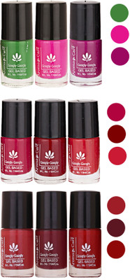 

Aroma Care Gel Based Nail Paint Set Of 9 Pcs Multicolor Set 92(Pack of 9)