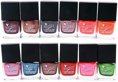 

Foolzy Set of 12 Nail Polish Multicolor BT-12-9(Pack of 12)