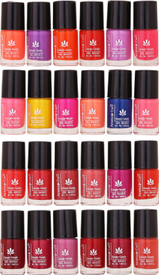 

Aroma Care Nail Polish Set of 24 Pcs ( Multicolor Set No. 17) Orange, Purple, Red, Purple, Meganta, Pink, Yellow, Blue, Nude, Peach, Meroon, Purple(Pack of 24)