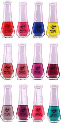 

Lady Fashion Nail Polish Wholesale Pack 2212201615 Multicolor,(Pack of 12)