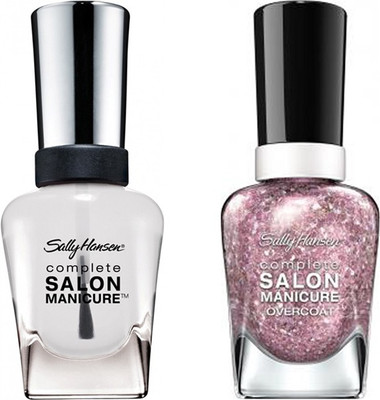 

Sally Hansen Complete Salon Manicure Pack of 2 Blush Over Hue-590, Clear'd For Takeoff-010(Pack of 2)