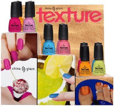 

China Glaze New TEXTURE 6 pieces Collection Glitter(Pack of 6)