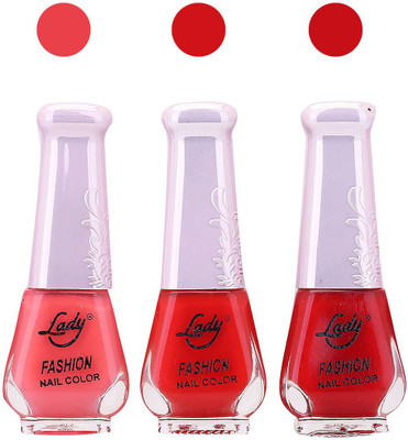 

Lady Fashion Nail Polish2708201601 Pink,Red,Red,(Pack of 3)