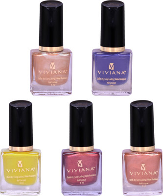 

Viviana Nail Polish VNL004, VNL009, VNL012, VNL021, VNL024(Pack of 5)