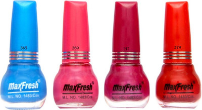 

Max Fresh Colored Cap Combo Blue, Pink, Red, Dark Pink(Pack of 4)