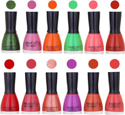 

Aroma Care Wholesale Rate Nail Polish Combo Set of 12 Pcs ( Multicolor) 02 Green, Pink, Orange, Light Green, Pink, Red, Red, Light Pink, Jerry Pink, Purple, Light Nude, Nude(Pack of 12)