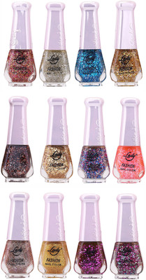 

Lady Fashion Nail Polish Wholesale Pack 2112201602 Multicolor,(Pack of 12)