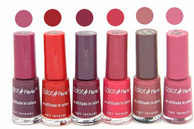 

Color Fever Nail Polish Combo 1-2-10-11-17-19 N Multicolor,(Pack of 6)