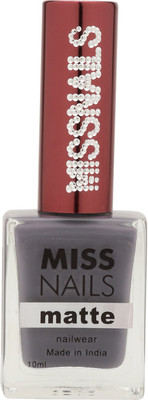 

Miss Nails Matte Grey Grey