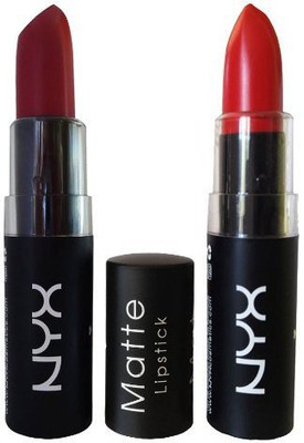 

Nyx Matte Lipstick Set of 2 : MLS08 & MLS16 Glow(Pack of 2)