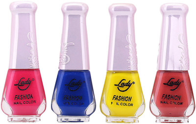 

Lady Fashion Limited Edition MULTICOLOR Nail Polish Set 0201201767 Multicolor,(Pack of 4)