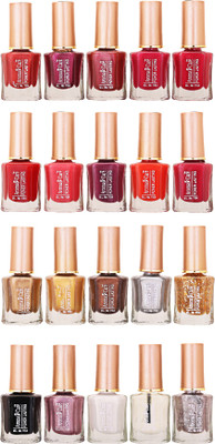 

Aroma Care Wholesale Rate Nail Polish Set of 20 Pcs (Multicolor) 32 Red, Maroon, Light Maroon, Dark Red, Light Red, Pink, Orange, Dark orange(Pack of 20)