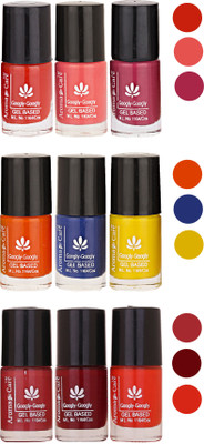 

Aroma Care Gel Based Nail Paint Set Of 9 Pcs Multicolor Set 27(Pack of 9)